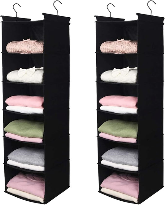 MAX Houser 6 Tier Shelf Hanging Closet Organizer, Closet Hanging Shelf by MAXHouser