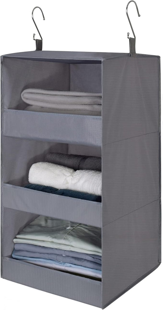 GRANNY SAYS 3-Shelf Hanging Closet Organizer and Storage, Collapsible Hanging by GRANNYSAYS