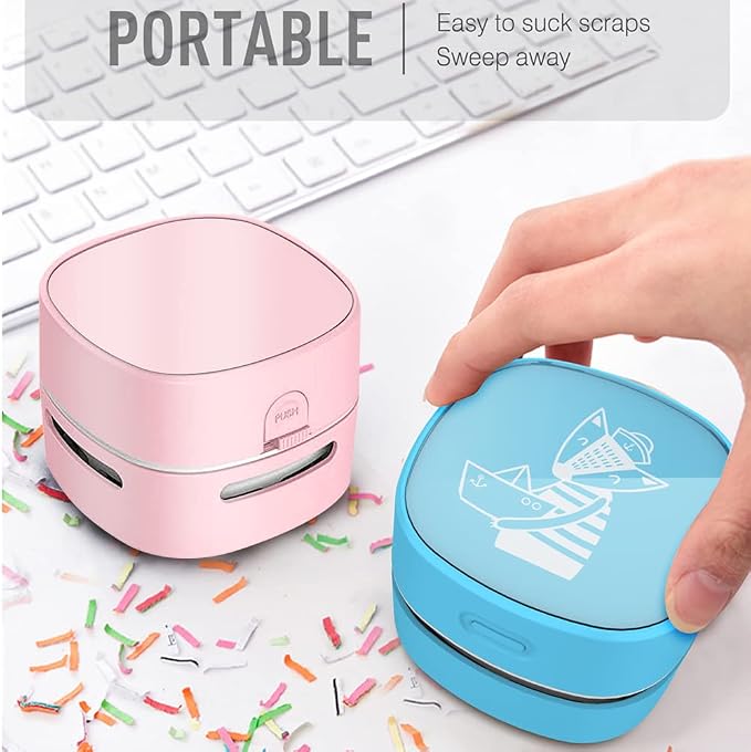 ODISTAR Desktop Vacuum Cleaner, Mini Table dust Sweeper Energy Saving, High - Image 3