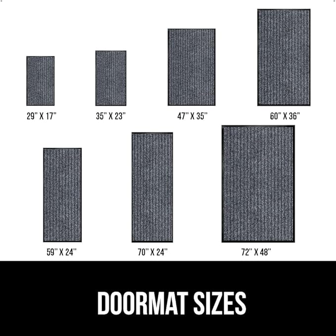 GORILLA GRIP Traffic Guard Door Mat, 2 Pack, Heavy Duty Waterproof Doormat - Image 6