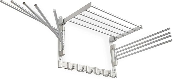 brightmaison BGT Wash Clothes Drying Rack Wall Mount Laundry Room Organizer - Image 4