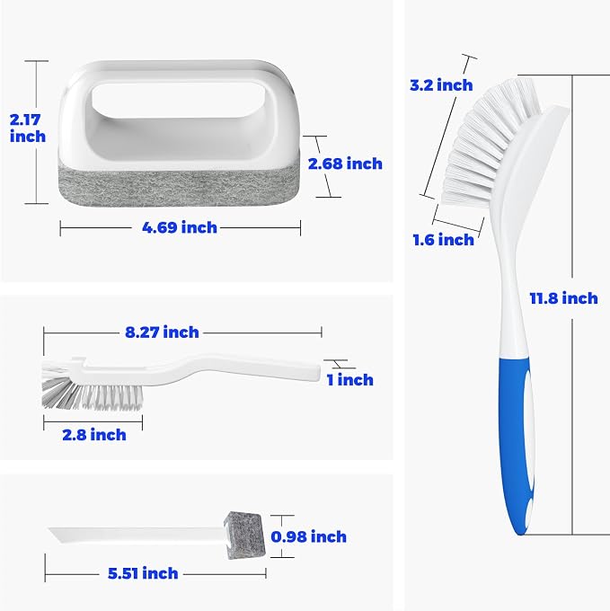 Holikme Cleaning Brush Set, Scouring Pad - Image 6