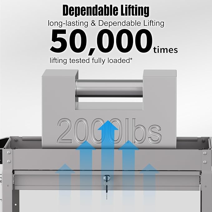 3 Tier Rolling Tool Cart on Wheels, Heavy-Duty Utility Cart Service Cart - Image 6