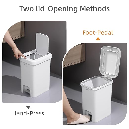 MOPALL Slim Bathroom Trash Can - Image 2