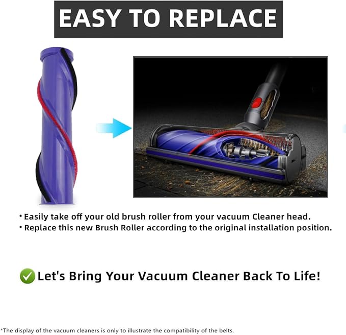 Brush Roll for Dyson V12 V10 Slim SV12 SV20 Vacuum Motorbar Cleaner Head - Image 4
