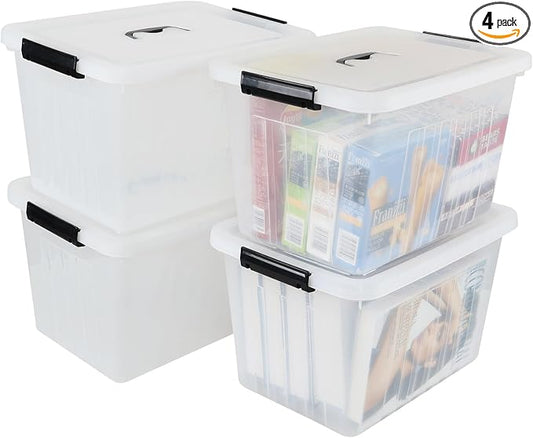 Zopnny 25 Quart Clear Storage Bin by Zopnny