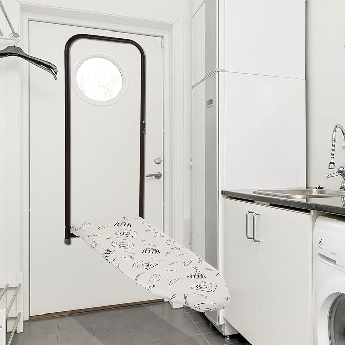 Over The Door Ironing Board Cover 13 x 37 inch, Small Iron Board Cover w Heat - Image 3