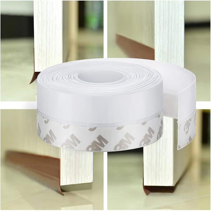 TAROSE Weather Stripping, Silicone Door Seal Strip Door, Transparent 16 Feet - Image 9
