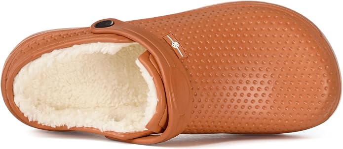 Womens Mens Fur Lined Clogs Waterproof Garden Shoes Winter Warm Fleece Lining - Image 4