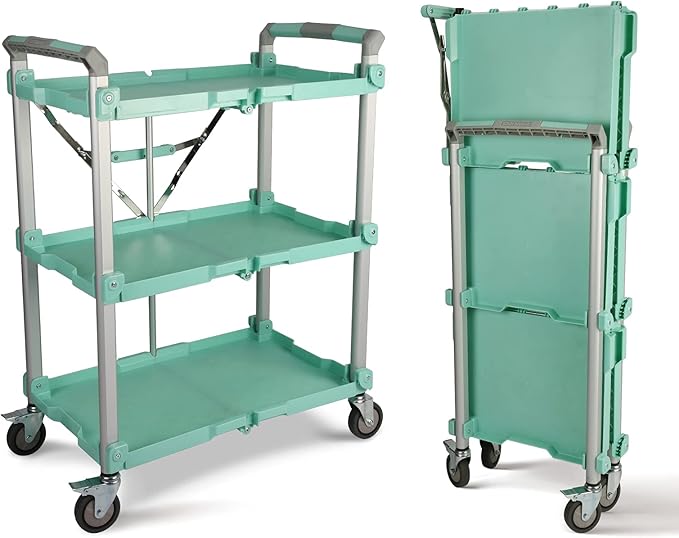 Olympia Tools 89-353 Pack N Roll Collapsible Service Cart, 300LB Capacity by OlympiaTools