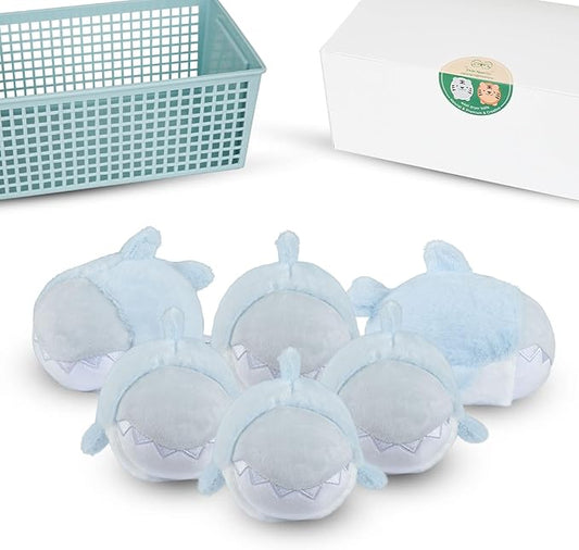 XL Size Wool Dryer Balls 6 Pack- Over 2000 Loads, Whale Shark Appearance by Freshore