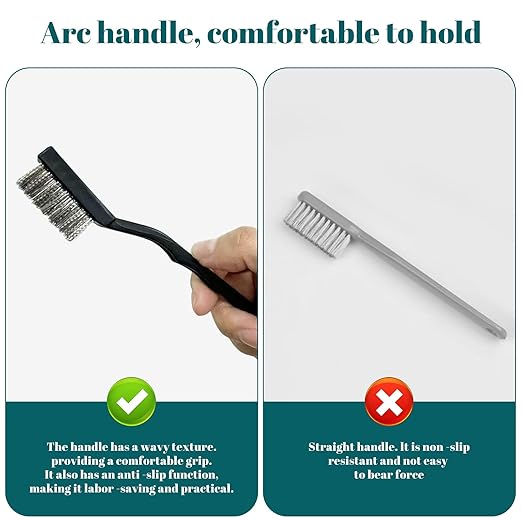 24 Pcs Mini Stainless Steel Wire Brush Set, Wire Scratch Brush - Image 3