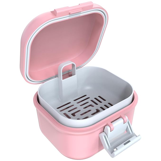 ARGOMAX Leak Proof Denture Bath Cup, Portable Soaking Denture Box, Denture Bath by ARGOMAX