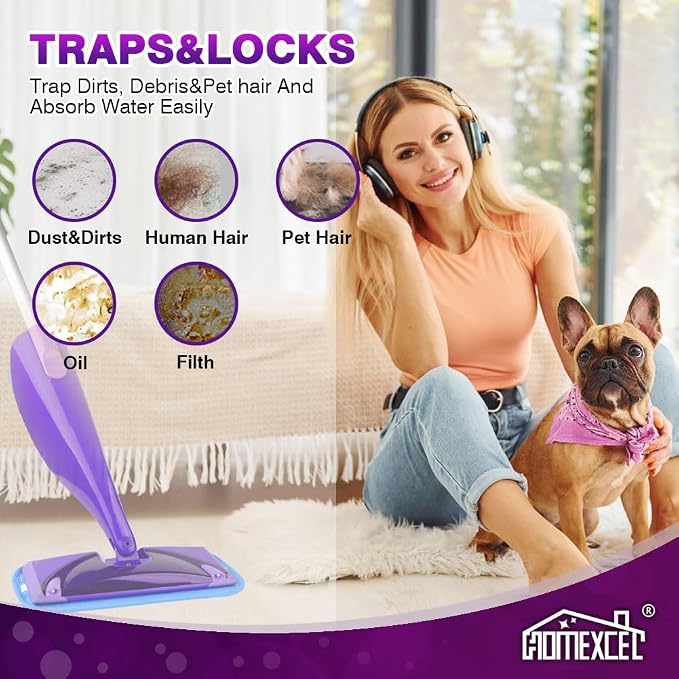 HOMEXCEL Reusable Mop Pads Compatible - Image 4