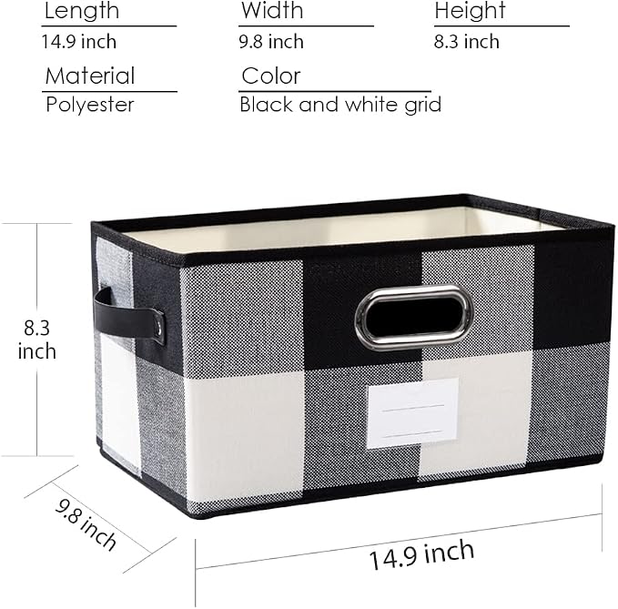 PRANDOM Large Collapsible Storage Baskets - Image 3