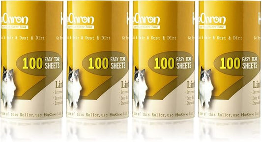 Extra Sticky Lint Roller Refills Only, Total 400 Easy Tear Sheets, Insert Tube by HapChron