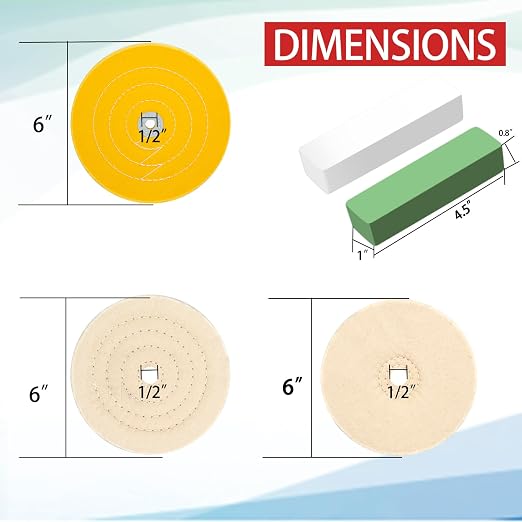 6PCS 6 Inch Polishing Wheel Kit - Image 5