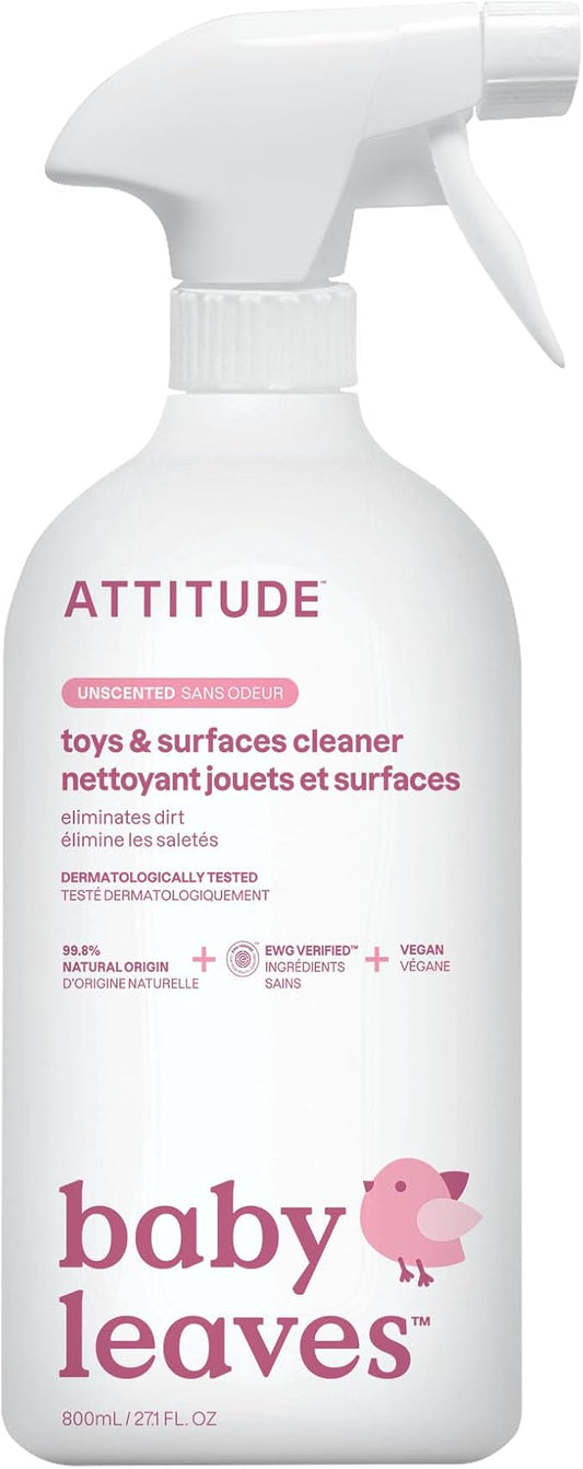 ATTITUDE Toy and Surface Cleaner, EWG Verified Multi-Surface Products, by ATTITUDE