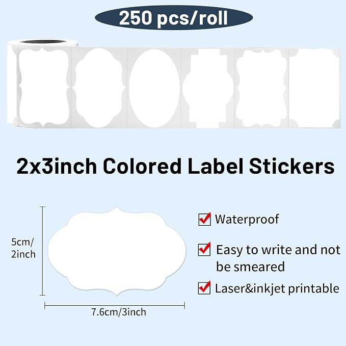 White Labels Stickers - Image 2