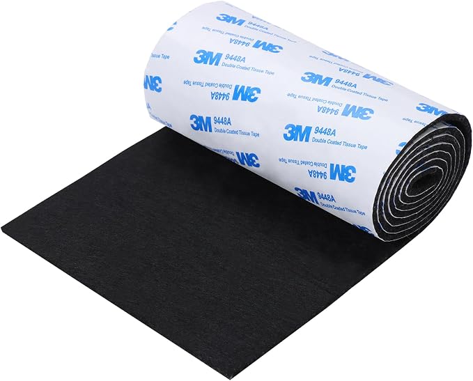 Felt Furniture Pads, Non Slip Self Adhesive Cuttable Furniture Pads Black Heavy by VOCOMO