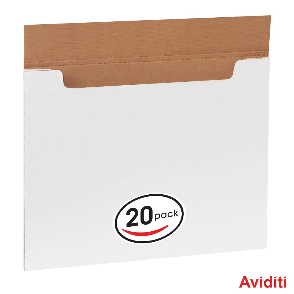 BOX USA Mailer Boxes Medium 20"L x 16"W x 1/4"H 20-Pack - Corr...