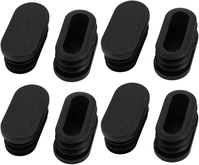 uxcell 40mmx20mm Plastic Non Slip Oval Chair Table Leg Protectors Cap Tube by uxcell