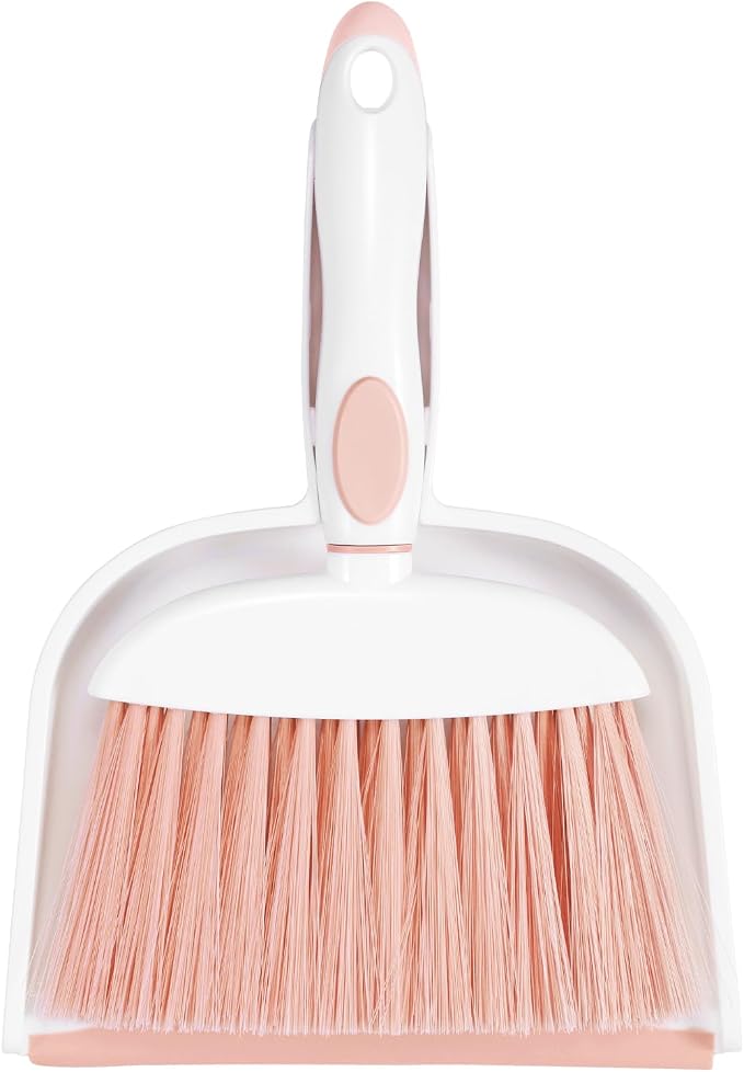 NACENA Small Dust Pan and Brush Set, Mini Broom and Dustpan Set Small Hand by NACENA