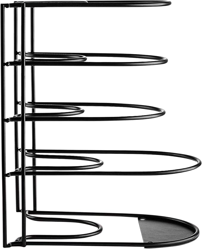 Heavy-Duty Pots and Pans Organizer | 5-Tier Cookware & Lid Storage Rack | - Image 8