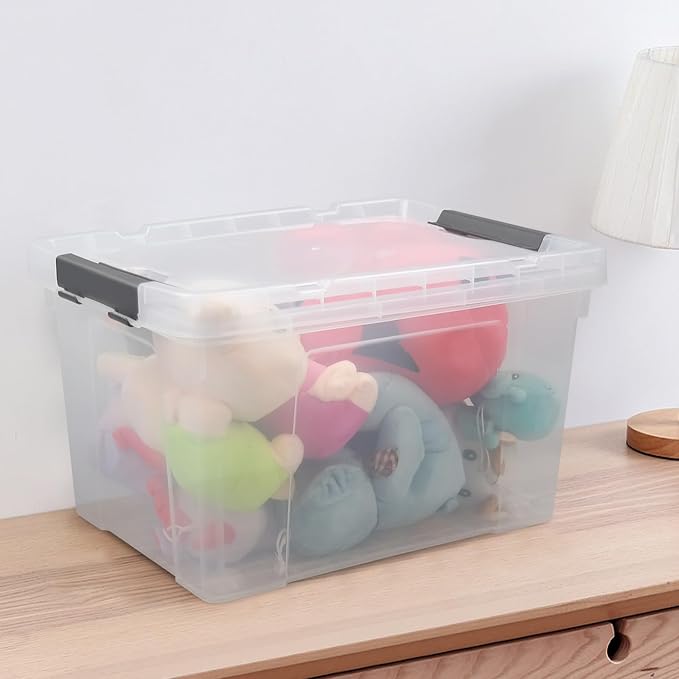 Pekky 22 Qt Clear Plastic Storage Bins - Image 6