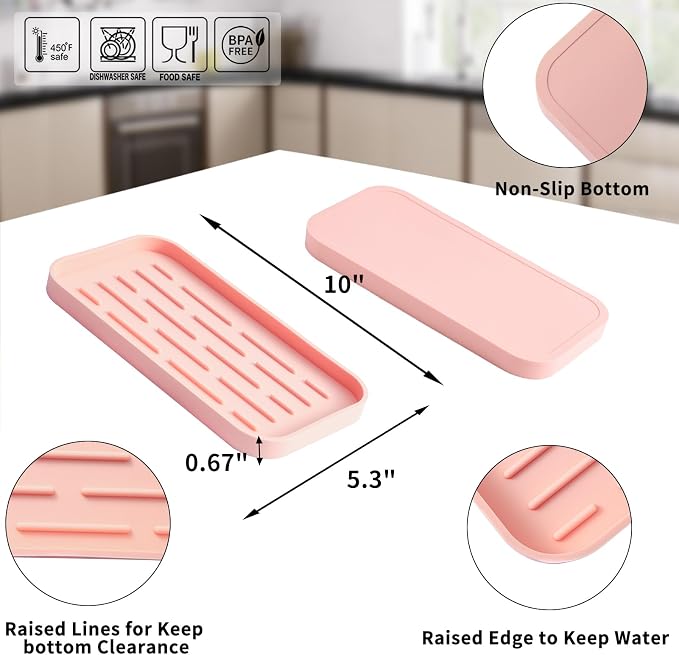 Silicone Kitchen Sink Organizer Tray - Image 2