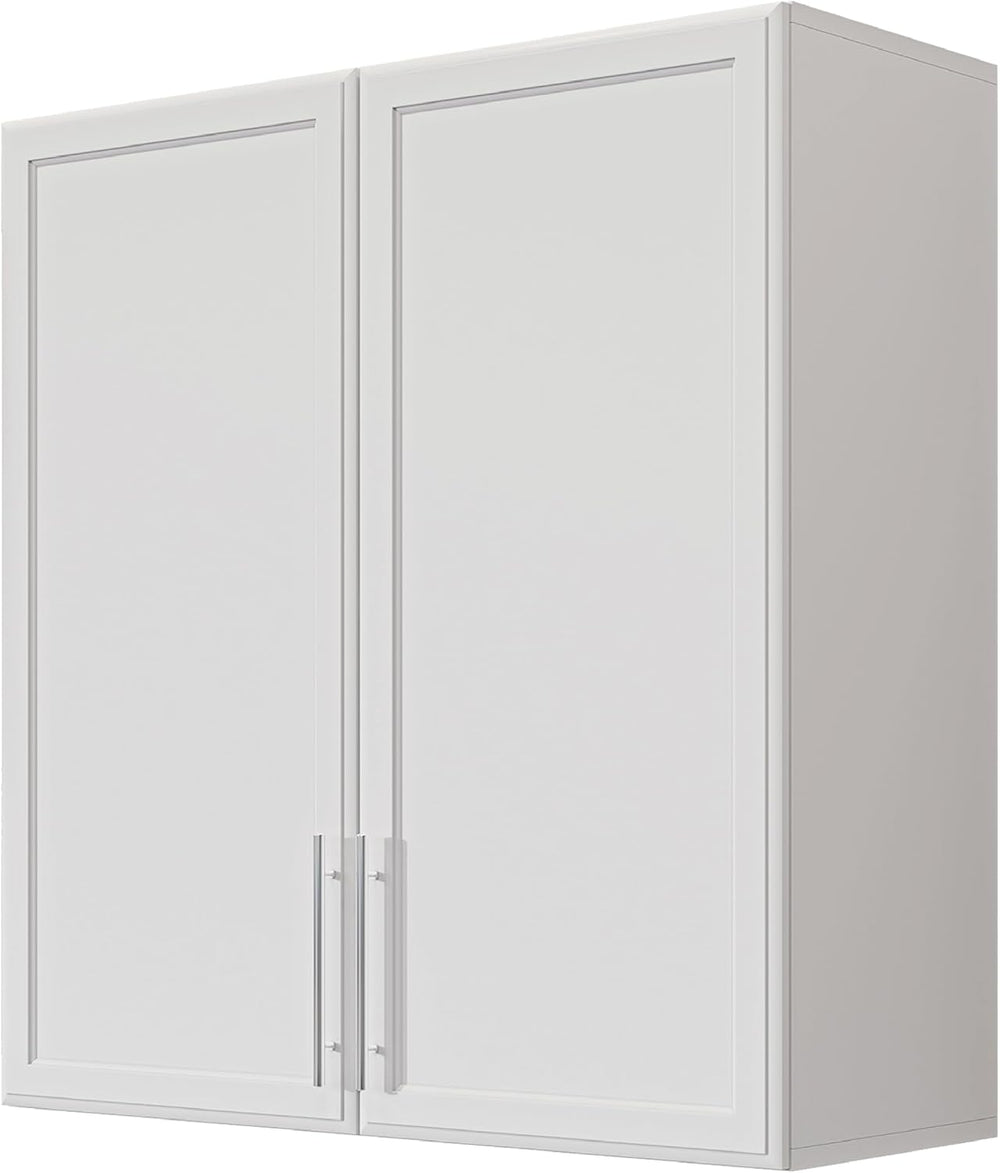 Furnaza 30" W White Wall cabinets for Laundry Room with Adjustable Shelf
