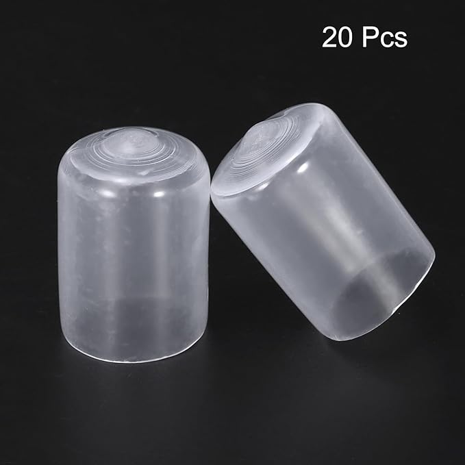 uxcell 20pcs Rubber End Caps 15mm ID Vinyl PVC Round Tube Bolt Cap Cover Screw - Image 2