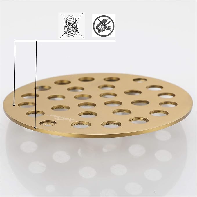 4-Inch Screw-in Shower Strainer Drain Cover Replacement Floor Strainer - Image 5