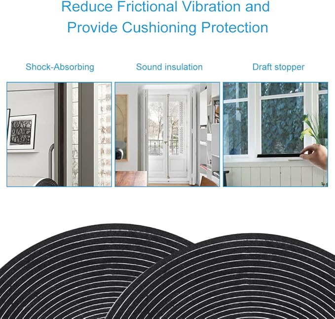 Seal Foam Tape, 1/2 Inch W x 1/16 Inch T Weather Stripping - Image 5