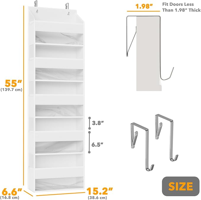 SpaceAid 1 Pack Over The Door Organizer - Image 2