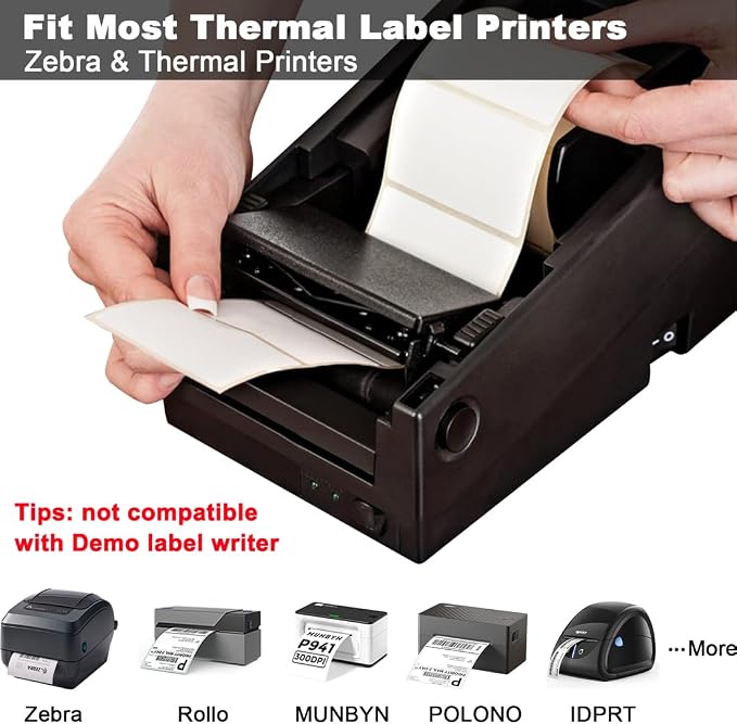 Thermal Labels 2-1/4 x 1-1/4, Adhesive Label Stickers 1000 Printer Papers - Image 5