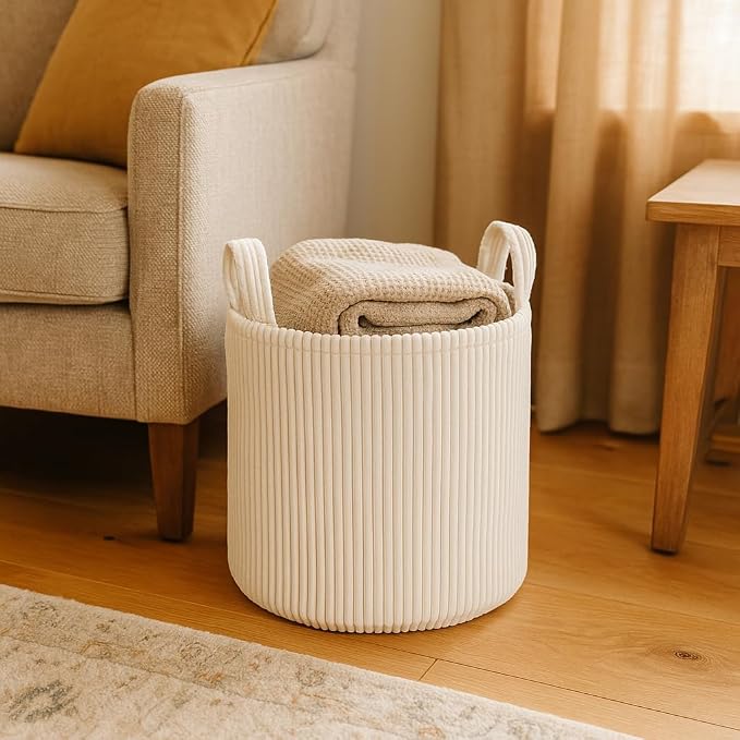 PUTSKA Blanket Basket – Round Storage by Putska