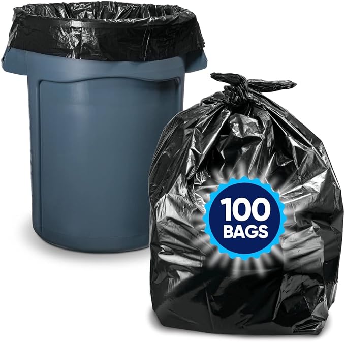 30-33 Gallon Trash Bags Heavy Duty, Large Black Trash Bags 30 Gallon - Image 9
