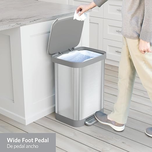 Glad Stainless Steel Step Trash Can, Series 2 - Image 10