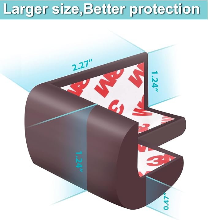 12 Pack Soft Corner Protector Baby Proofing Edge and Corner Guards, Table - Image 2