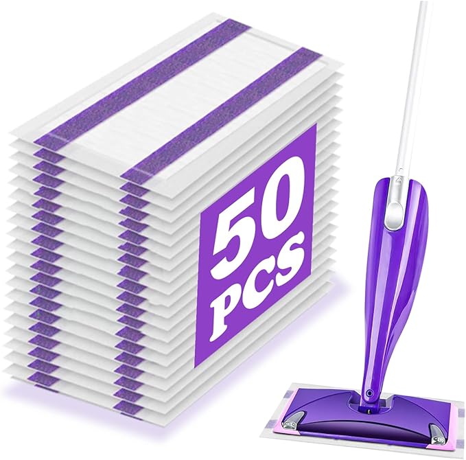 50 Pack Disposable Mop Pad Compatible by ShuYuan