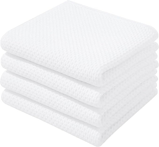 Homaxy 100% Cotton Waffle Weave Kitchen Dish Towels, Ultra Soft Absorbent Quick by Homaxy