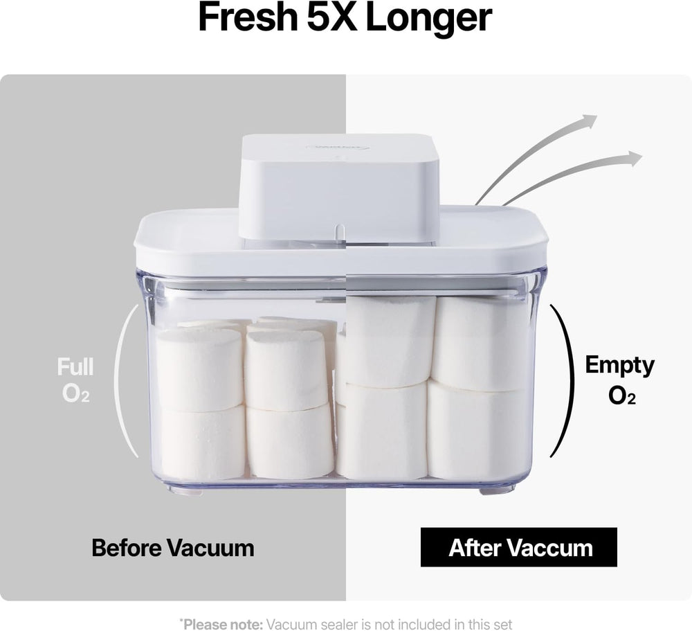 VAKUEN Premium Airtight Food Storage Containers 4-piece/Set, BPA Free, 100% L...