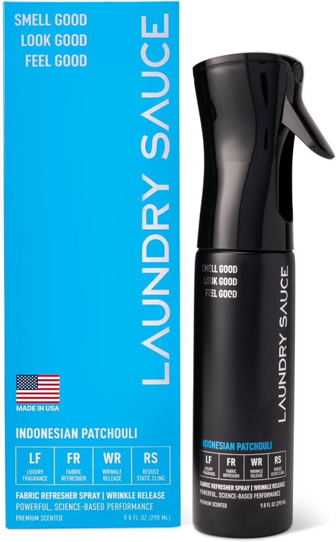Laundry Sauce Fabric Refresher Spray Indonesian Patchouli, Odor-Fighting Fabric by LAUNDRYSAUCE