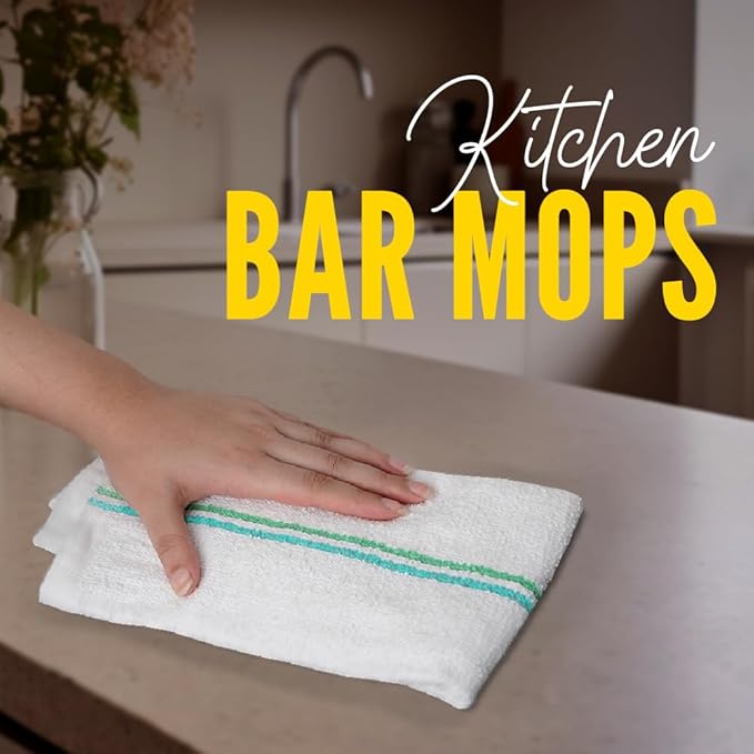Avalon Towels Terry Bar Mop Towels Size 16"x19" – Absorbent and Durable - Image 2