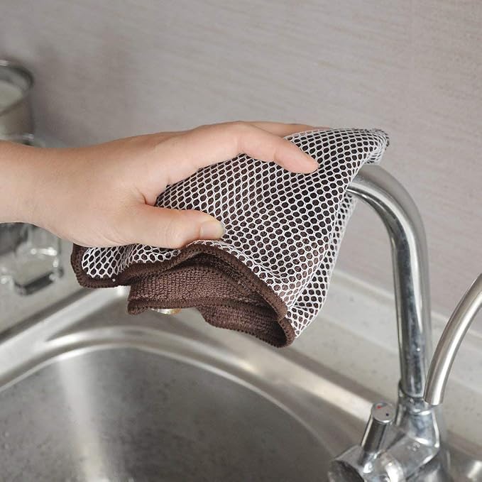 KinHwa Kitchen Washcloths for Dishes Absorbent Microfiber Dish Cloths Quick Dry - Image 2