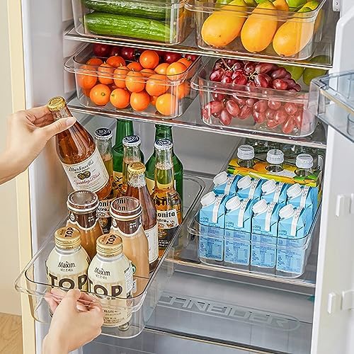 MineSign 2Pack Roll Out Fridge Caddy Bins Pull Out Drawer by MineSign