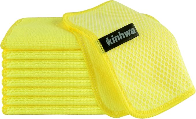 KinHwa Kitchen Washcloths for Dishes Absorbent Microfiber Dish Cloths Quick Dry by KinHwa