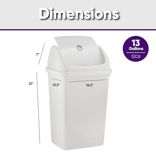 Superio Kitchen Trash Can 13 Gallon - Image 2