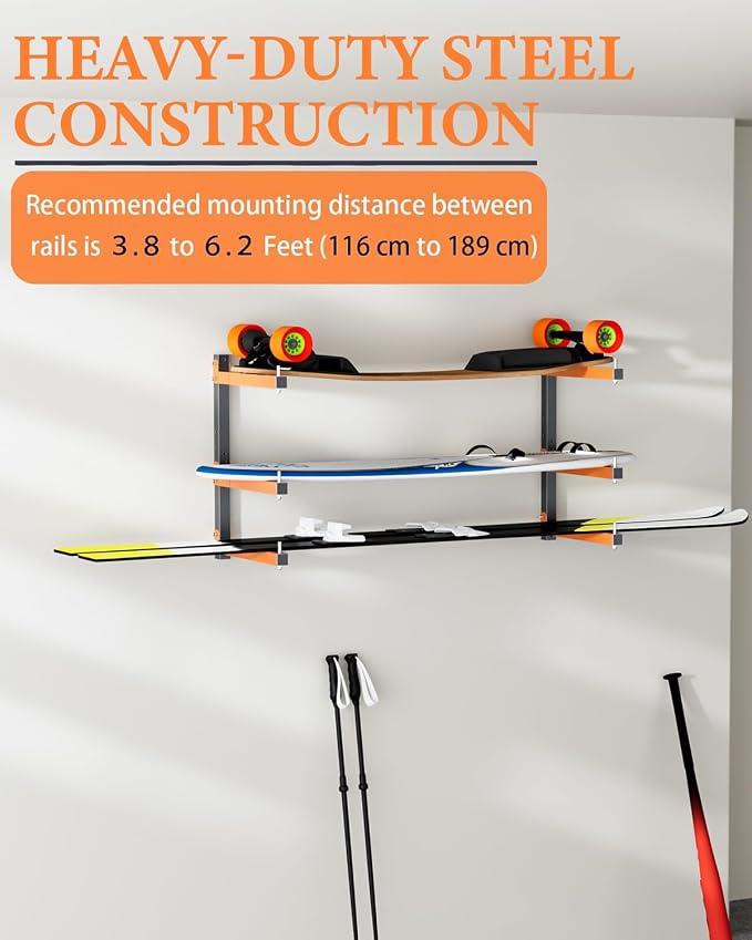Lumber Storage Rack Wall-Mounted Lumber Racks Heavy Duty Wood Storage Rack - Image 4